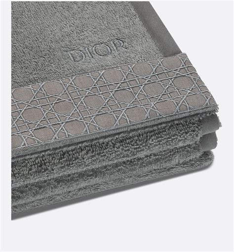 Hand Towel Anthracite Woven Cannage Band 